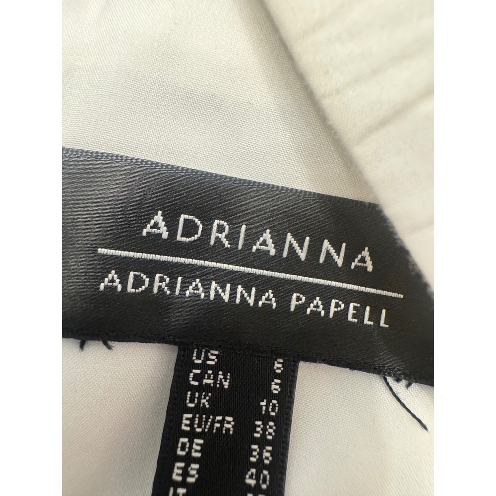 Adrianna Papell White Eyelet Puff Sleeve Dress – Size 8‎ - Picture 5 of 5